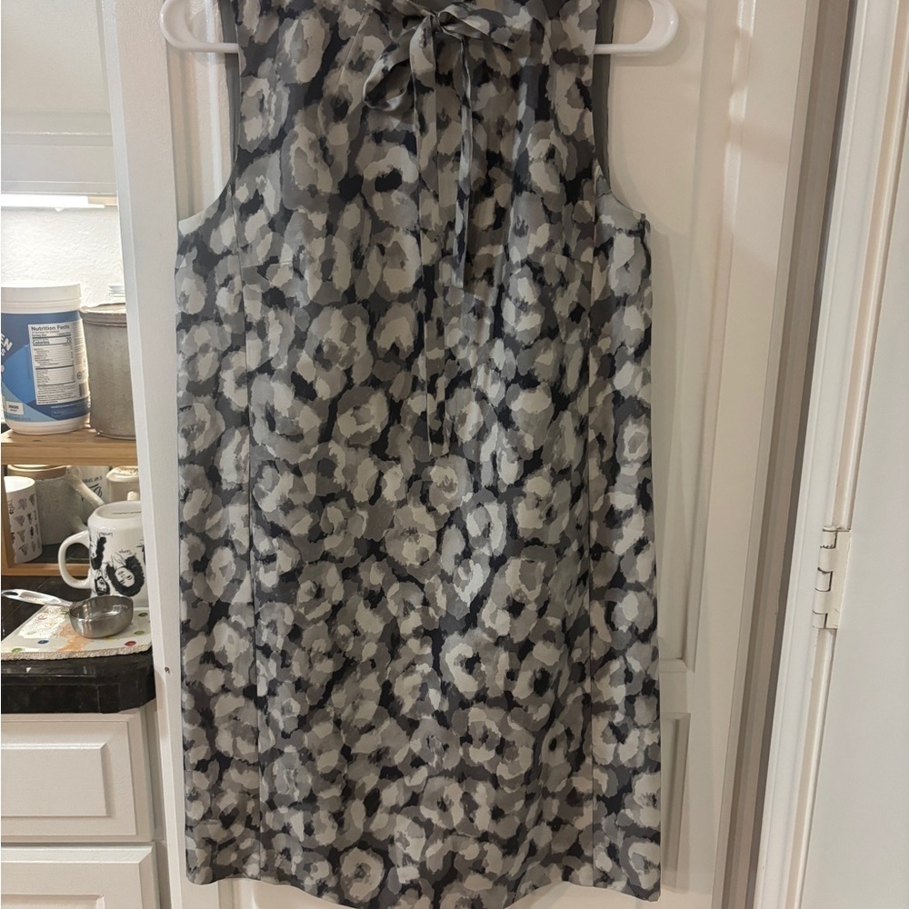Theory Black and White Sleeveless Mini Nurita Dress - Picture 2 of 6
